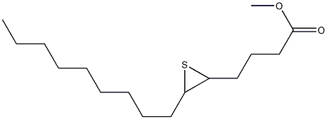 5,6-Epithiopentadecanoic acid methyl ester 结构式