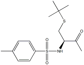 (R)-4-(tert-Butylthio)-3-tosylamino-2-butanone 结构式