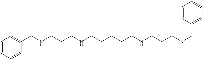 N,N'-Bis(3-benzylaminopropyl)-1,5-pentanediamine 结构式