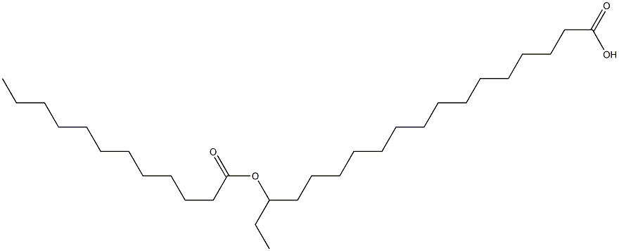 16-Lauroyloxyoctadecanoic acid 结构式