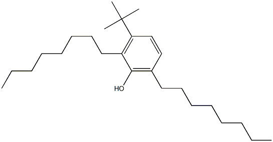 3-tert-Butyl-2,6-dioctylphenol 结构式