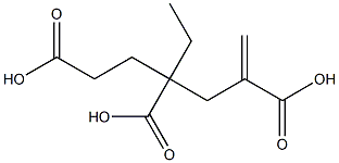 1-Hexene-2,4,6-tricarboxylic acid 4-ethyl ester 结构式