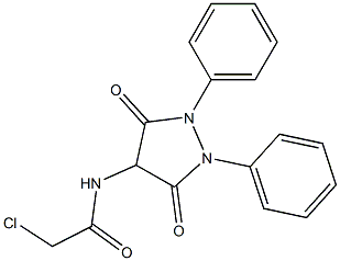 2-Chloro-N-(3,5-dioxo-1,2-diphenylpyrazolidin-4-yl)acetamide 结构式