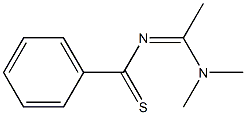 N1,N1-Dimethyl-N2-[phenyl(thiocarbonyl)]ethanamidine 结构式