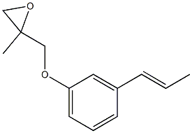 3-(1-Propenyl)phenyl 2-methylglycidyl ether 结构式