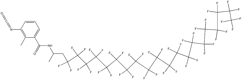 3-Isocyanato-2-methyl-N-[2-(hentetracontafluoroicosyl)-1-methylethyl]benzamide 结构式