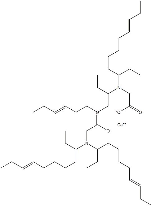 Bis[N,N-di(8-undecen-3-yl)glycine]calcium salt 结构式