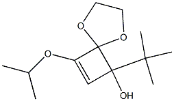 8-Isopropyloxy-6-tert-butyl-1,4-dioxaspiro[4.3]oct-7-en-6-ol 结构式