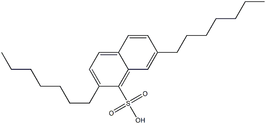 2,7-Diheptyl-1-naphthalenesulfonic acid 结构式