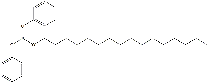 Phosphorous acid hexadecyldiphenyl ester 结构式