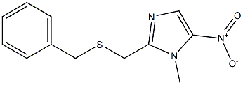 2-[(Benzylthio)methyl]-1-methyl-5-nitro-1H-imidazole 结构式