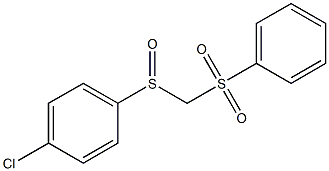 [(4-Chlorophenyl)sulfinyl](phenylsulfonyl)methane 结构式