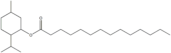 2-Isopropyl-5-methylcyclohexanol tetradecanoate 结构式