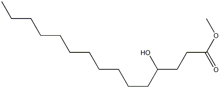 4-Hydroxypentadecanoic acid methyl ester 结构式