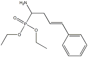 (1-Amino-4-phenyl-3-butenyl)phosphonic acid diethyl ester 结构式