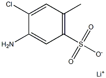 3-Amino-4-chloro-6-methylbenzenesulfonic acid lithium salt 结构式