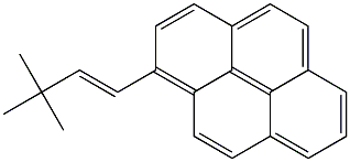 1-(3,3-Dimethyl-1-butenyl)pyrene 结构式