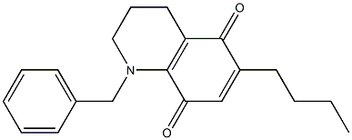 1,2,3,4-Tetrahydro-1-benzyl-6-butylquinoline-5,8-dione 结构式