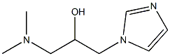 1-(3-Dimethylamino-2-hydroxypropyl)-1H-imidazole 结构式