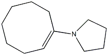 1-(1-Cyclooctenyl)pyrrolidine 结构式