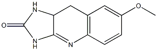7-Methoxy-9,9a-dihydro-1H-imidazo[4,5-b]quinolin-2(3H)-one 结构式