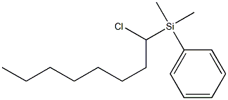 1-Chloro-1-(phenyldimethylsilyl)octane 结构式