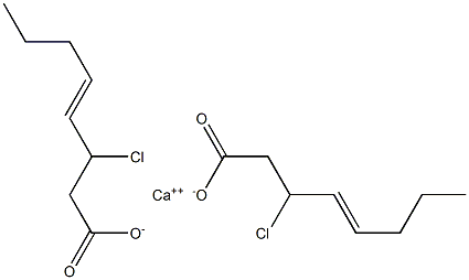 Bis(3-chloro-4-octenoic acid)calcium salt 结构式