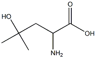 2-Amino-4-hydroxy-4-methylpentanoic acid 结构式