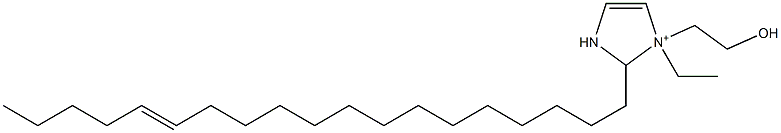 1-Ethyl-1-(2-hydroxyethyl)-2-(14-nonadecenyl)-4-imidazoline-1-ium 结构式