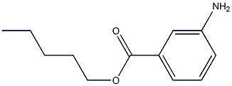 3-Aminobenzoic acid pentyl ester 结构式