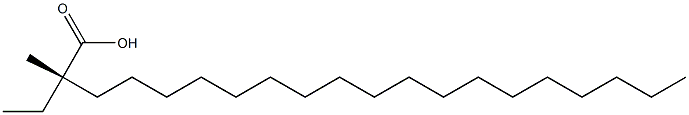 [S,(-)]-2-Ethyl-2-methylicosanoic acid 结构式