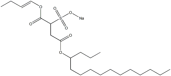 2-(Sodiosulfo)succinic acid 4-pentadecyl 1-(1-butenyl) ester 结构式
