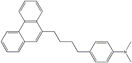 1-(4-Dimethylaminophenyl)-4-(9-phenanthryl)butane 结构式