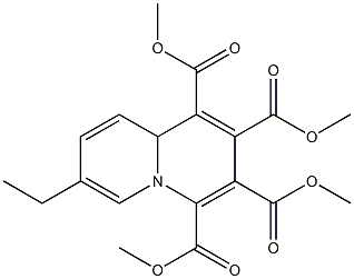 7-Ethyl-9aH-quinolizine-1,2,3,4-tetracarboxylic acid tetramethyl ester 结构式