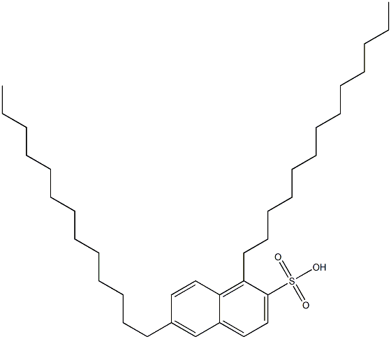 1,6-Ditridecyl-2-naphthalenesulfonic acid 结构式