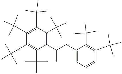 2-(Penta-tert-butylphenyl)-1-(2,3-di-tert-butylphenyl)propane 结构式