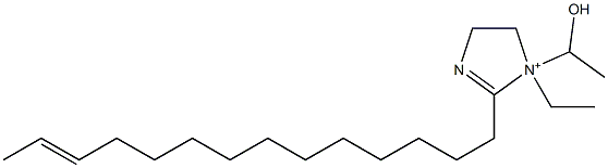 1-Ethyl-1-(1-hydroxyethyl)-2-(12-tetradecenyl)-2-imidazoline-1-ium 结构式