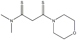 N,N-Dimethyl-3-morpholino-3-thioxothiopropionamide 结构式