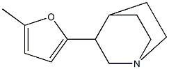 3-(5-Methyl-2-furanyl)quinuclidine 结构式