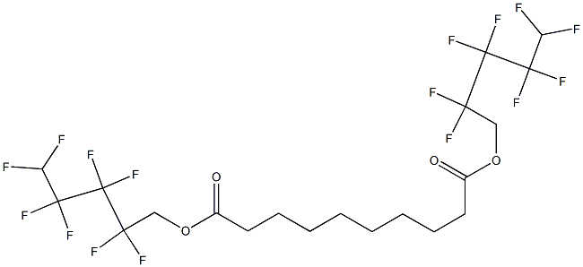 Decanedioic acid bis(2,2,3,3,4,4,5,5-octafluoropentyl) ester 结构式