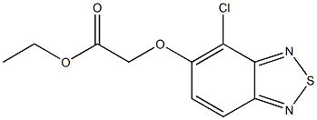 4-Chloro-5-ethoxycarbonylmethoxy-2,1,3-benzothiadiazole 结构式