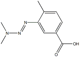 3-(3,3-Dimethyl-1-triazeno)-p-toluic acid 结构式