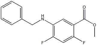 5-Benzylamino-2,4-difluorobenzoic acid methyl ester 结构式