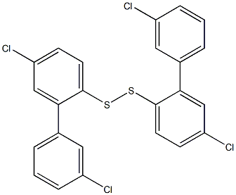 (3-Chlorophenyl)(4-chlorophenyl) persulfide 结构式