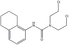 1,1-Bis(2-chloroethyl)-3-(5,6,7,8-tetrahydronaphthalen-1-yl)urea 结构式