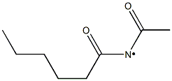 N-Acetylhexanoylaminyl radical 结构式