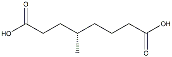 [S,(-)]-4-Methyloctanedioic acid 结构式