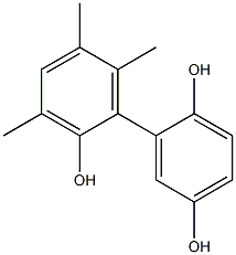 3',5',6'-Trimethyl-1,1'-biphenyl-2,2',5-triol 结构式