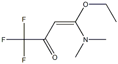 1,1,1-Trifluoro-4-(dimethylamino)-4-ethoxy-3-buten-2-one 结构式