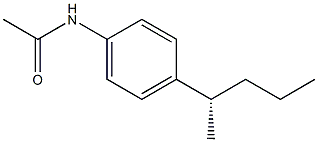 (+)-4'-[(S)-1-Methylbutyl]acetanilide 结构式